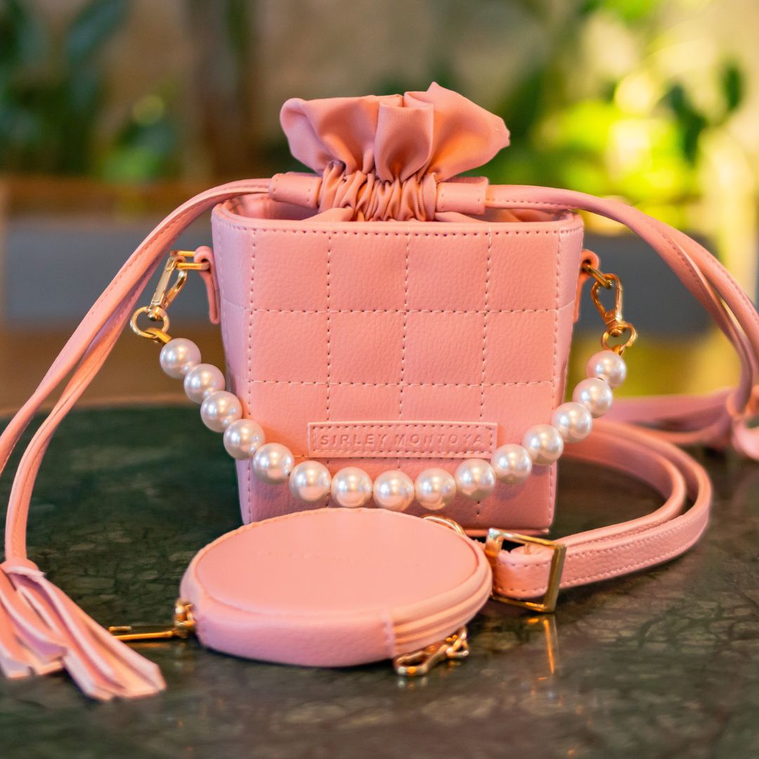 Cartera para mujer rosada